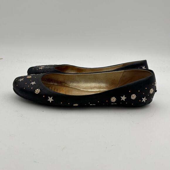 Jimmy Choo Star Studded Leather Ballet Flats Women's 40 - Picture 5 of 15